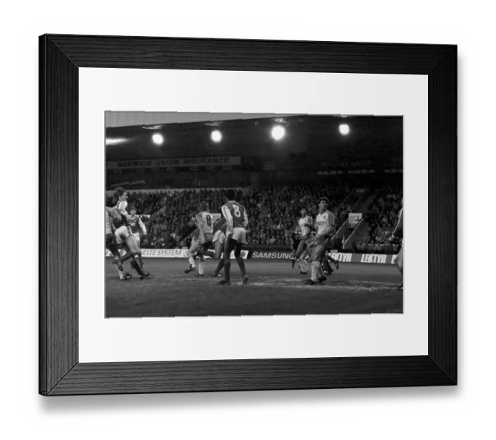 Framed Print : Norwich City 1 v. Arsenal 1. Division One Football. December 1986 LF21-17-035 Framed Print : Norwich City 1 v. Arsenal 1. Division One Football. December 1986 LF21-17-035