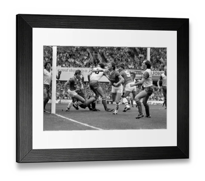 Framed Print : English League Division One match Everton 1 v Stoke City 0 August 1983