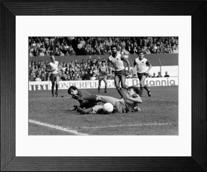 Framed Print : English League Division One match Stoke City 0 v Manchester United 1 Bryan Framed Print : English League Division One match Stoke City 0 v Manchester United 1 Bryan