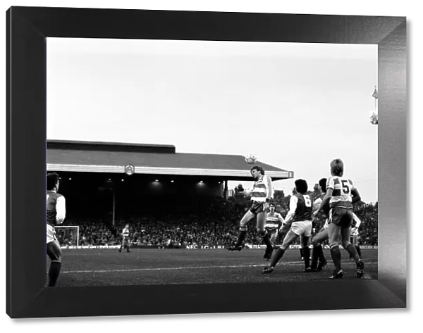 Division One Football 1985  /  86 Season. Arsenal v. Queens Park Rangers, Highbury