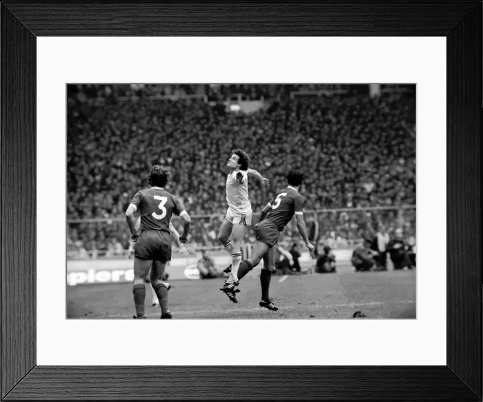 Framed Print : English League Cup Final 1980  /  81 Season. West Ham United v Liverpool, Wembley