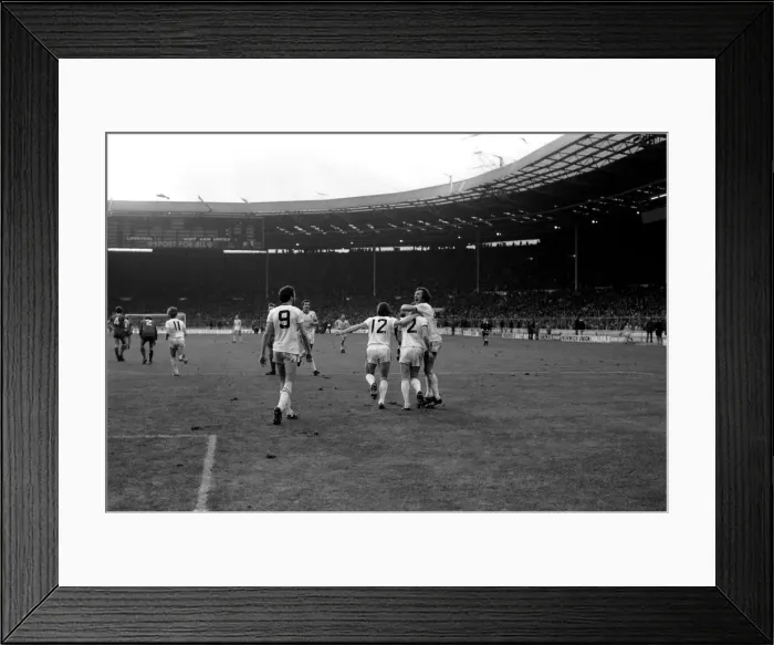 Framed Print : English League Cup Final 1980  /  81 Season. West Ham United v Liverpool, Wembley