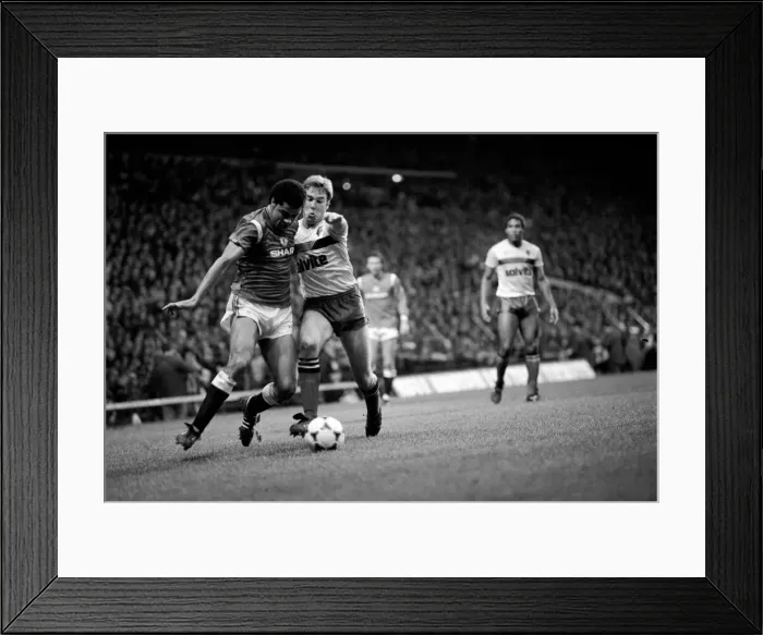 Framed Print : Division One Football 1985 / 86 Season. Manchester United v Watford, Old Trafford Framed Print : Division One Football 1985 / 86 Season. Manchester United v Watford, Old Trafford