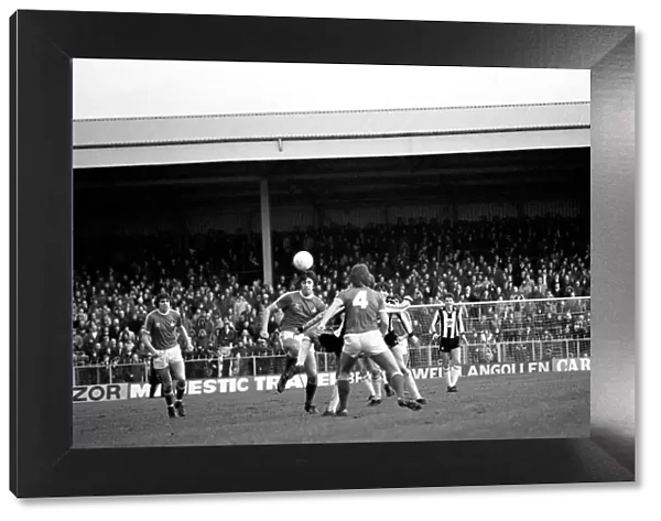 Wrexham 0 v. Newcastle 0. Division Two Football. January 1981 MF01-09-040