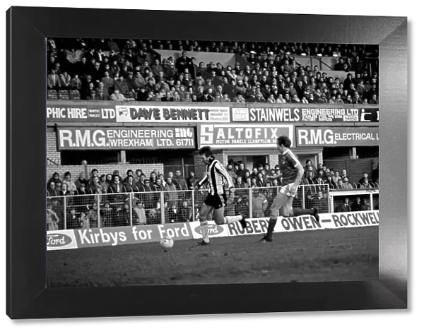 Wrexham 0 v. Newcastle 0. Division Two Football. January 1981 MF01-09-018