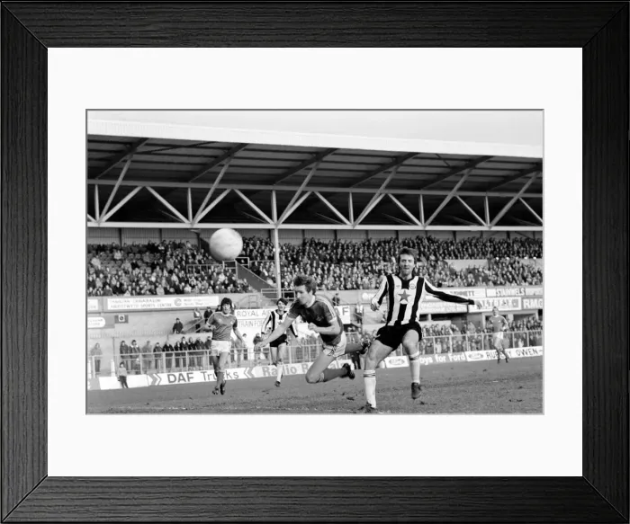 Framed Print : Wrexham 0 v. Newcastle 0. Division Two Football. January 1981 MF01-09-006 Framed Print : Wrexham 0 v. Newcastle 0. Division Two Football. January 1981 MF01-09-006