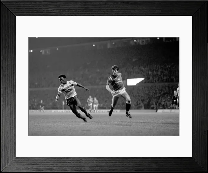 Framed Print : Division One Football 1985 / 86 Season. Manchester United v Watford, Old Trafford Framed Print : Division One Football 1985 / 86 Season. Manchester United v Watford, Old Trafford