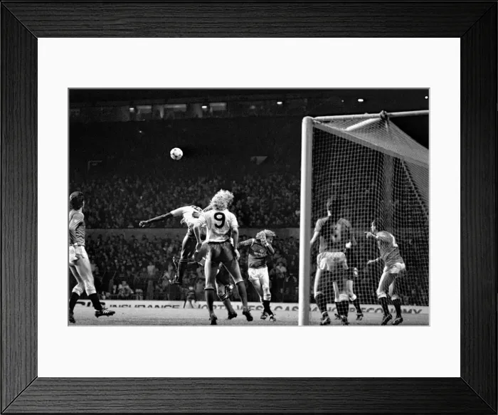 Framed Print : Division One Football 1985 / 86 Season. Manchester United v Watford, Old Trafford Framed Print : Division One Football 1985 / 86 Season. Manchester United v Watford, Old Trafford