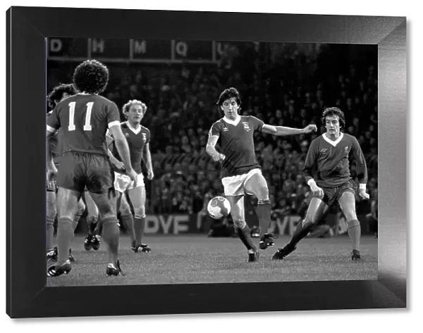 Division One Football 1980  /  81 Season. Ipswich v Liverpool, Portman Road