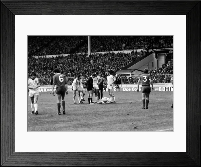 Framed Print : English League Cup Final 1980  /  81 Season. West Ham United v Liverpool, Wembley