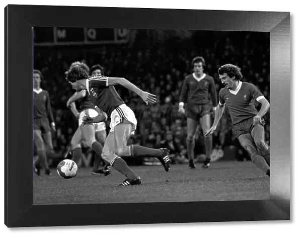 Division One Football 1980  /  81 Season. Ipswich v Liverpool, Portman Road