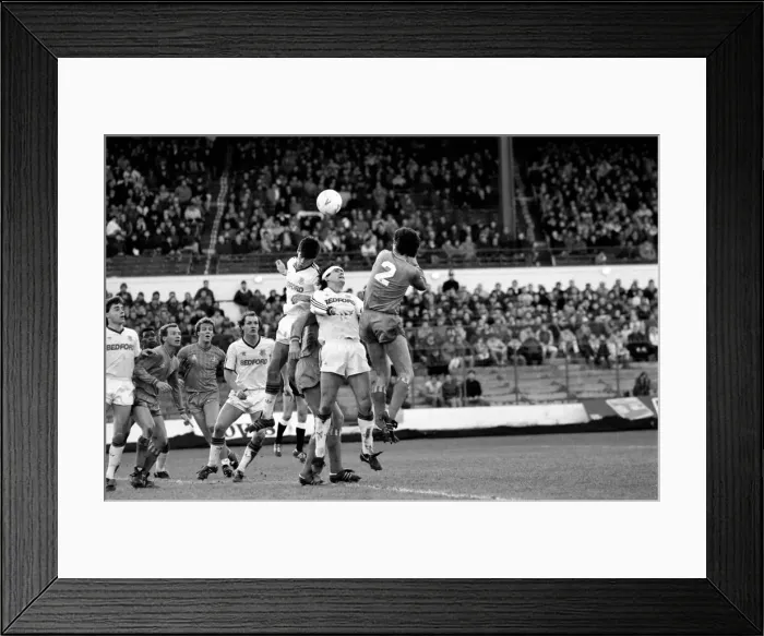 Framed Print : Chelsea 1 v. Luton 0. Division One Football. January 1986 LF18-01-061