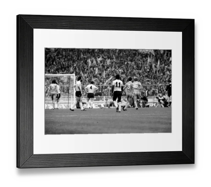Framed Print : F. A. Cup Final. Manchester City 1 v. Tottenham Hotspur 1. May 1981 MF02-30-037