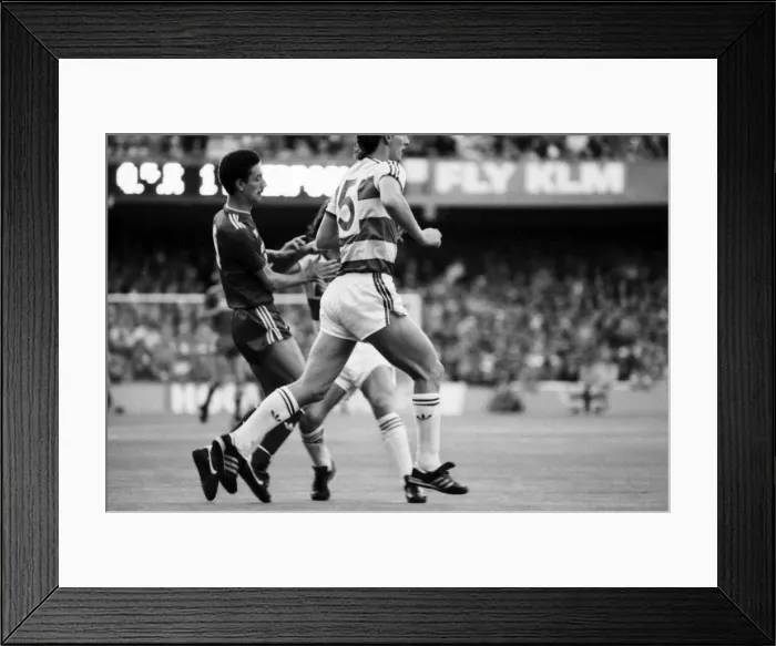 Framed Print : Queens Park Rangers 1 v. Liverpool 3. Division One Football. November 1986 LF20-27-004