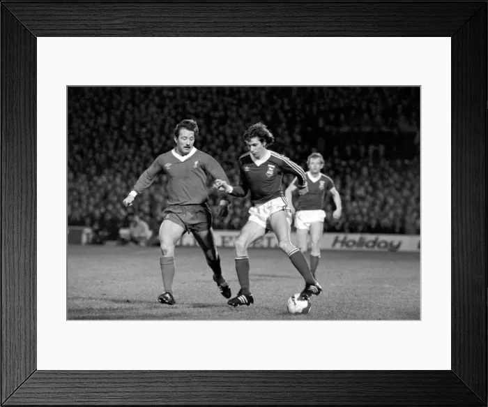 Framed Print : Division One Football 1980  /  81 Season. Ipswich v Liverpool, Portman Road
