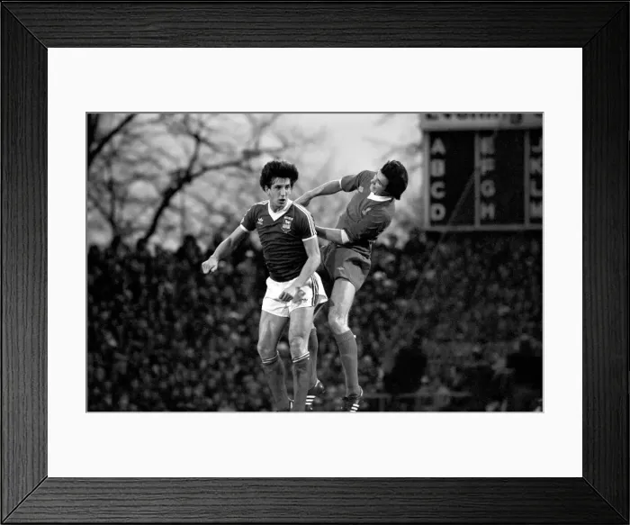 Framed Print : Division One Football 1980 / 81 Season. Ipswich v Liverpool, Portman Road Framed Print : Division One Football 1980 / 81 Season. Ipswich v Liverpool, Portman Road