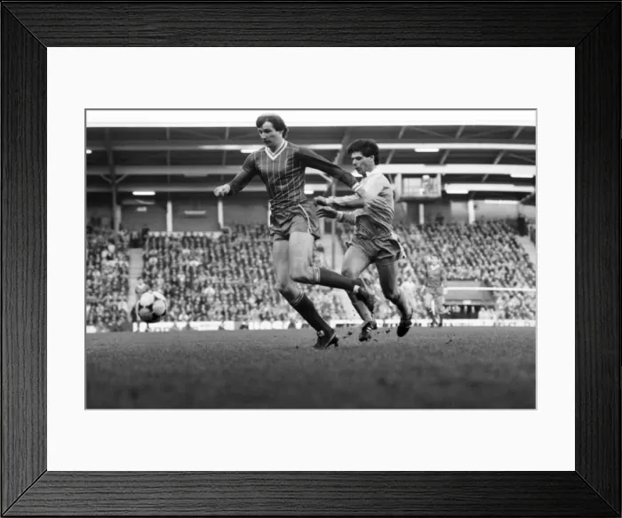 Framed Print : English FA Cup match at Anfield Liverpool 2 v Stoke City 0 Alan Hansen Framed Print : English FA Cup match at Anfield Liverpool 2 v Stoke City 0 Alan Hansen