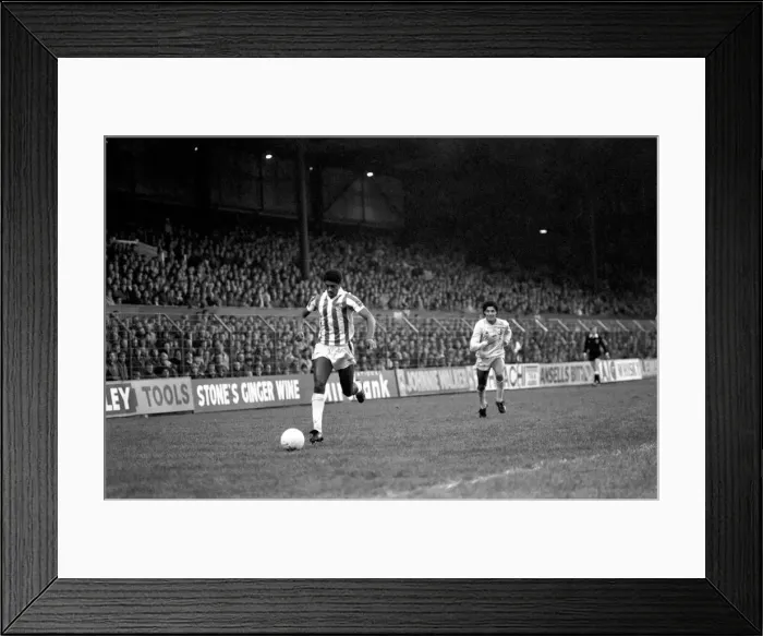 Framed Print : English League Division One match. Stoke City 2 v Tottenham Hotspur 0