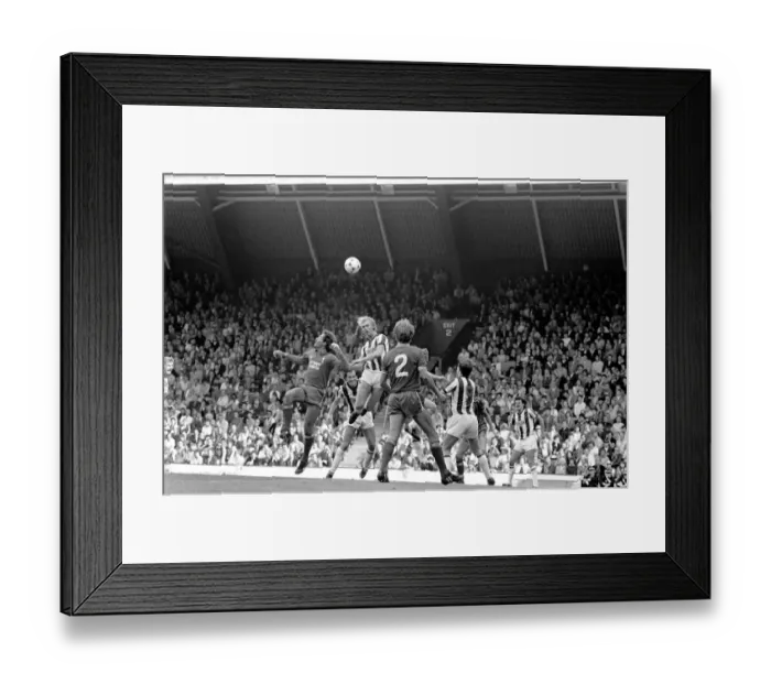 Framed Print : English League Division One match. Liverpool 2 v West Bromwich Albion 0 Framed Print : English League Division One match. Liverpool 2 v West Bromwich Albion 0