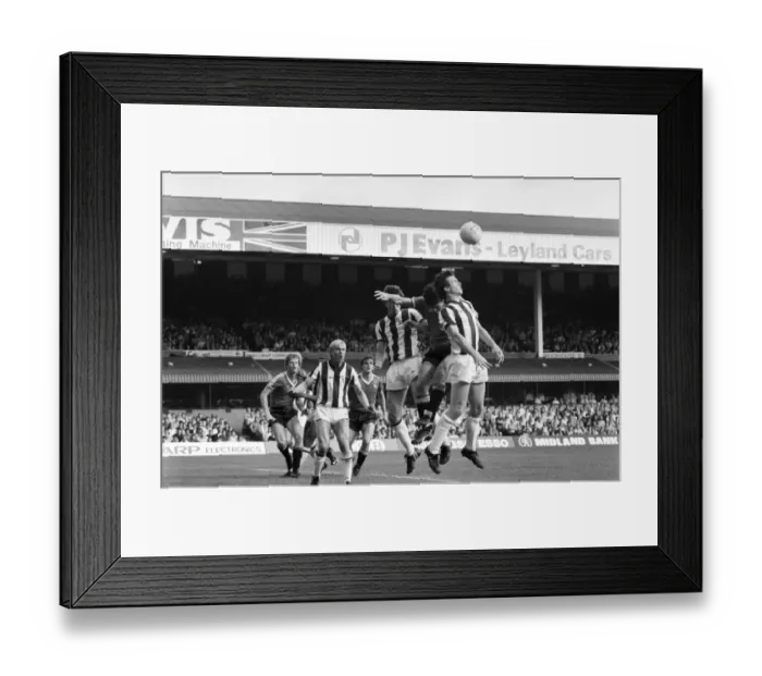 Framed Print : English League Division One match. West Bromich Albion 3 v Manchester United 1