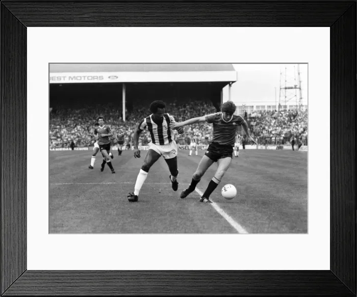 Framed Print : English League Division One match. West Bromich Albion 3 v Manchester United 1 Framed Print : English League Division One match. West Bromich Albion 3 v Manchester United 1