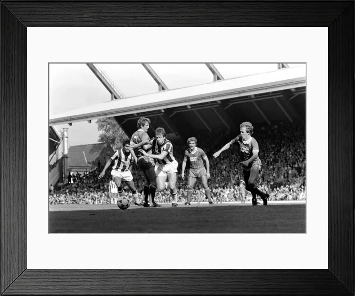 Framed Print : English League Division One match. Liverpool 2 v West Bromwich Albion 0