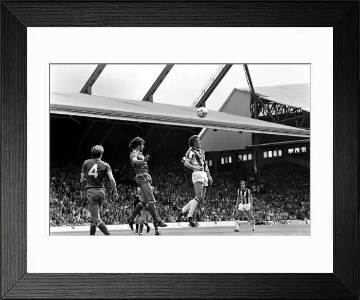 Framed Print : English League Division One match. Liverpool 2 v West Bromwich Albion 0