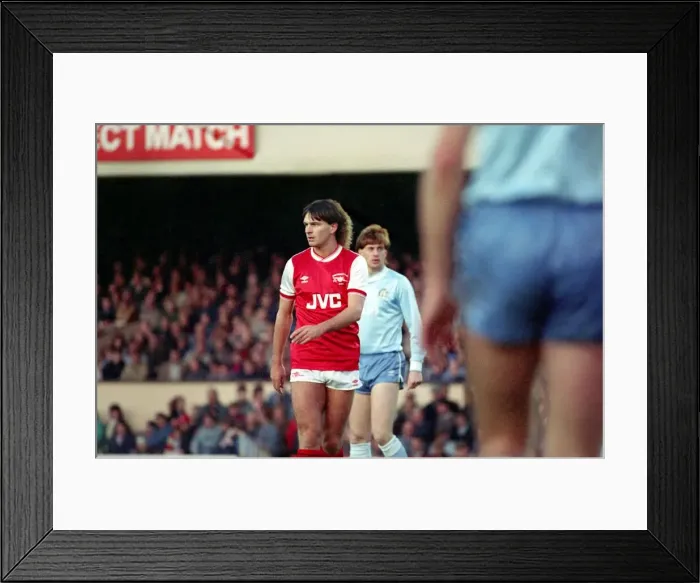 Framed Print : Division One Football 1985 / 86 Season. Arsenal v Manchester City, Highbury Framed Print : Division One Football 1985 / 86 Season. Arsenal v Manchester City, Highbury