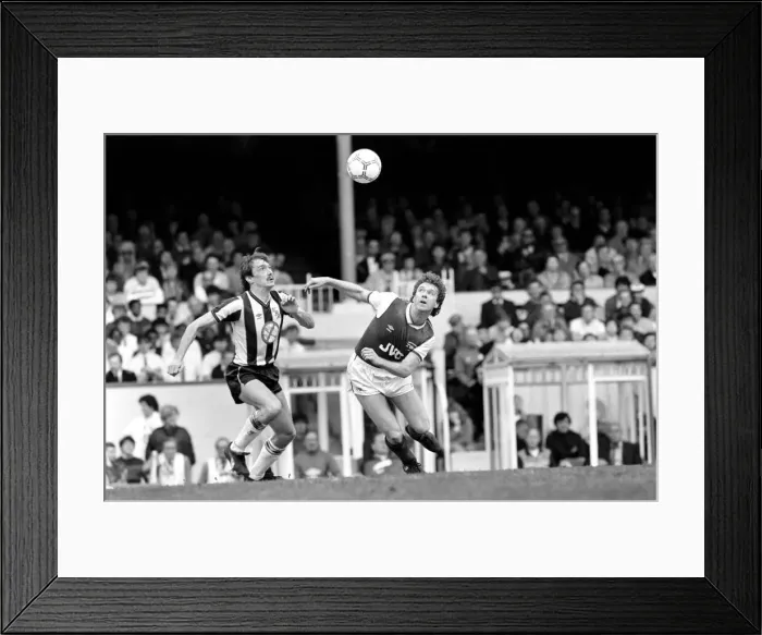 Framed Print : Arsenal 2 v. West Bromwich Albion 2. Division One Football. April 1986 LF19-12a-003 Framed Print : Arsenal 2 v. West Bromwich Albion 2. Division One Football. April 1986 LF19-12a-003
