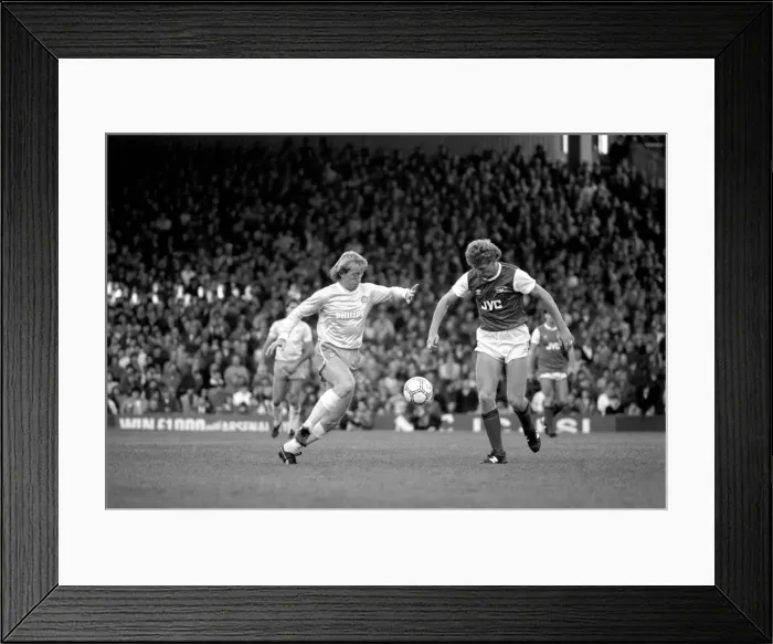 Framed Print : Division One Football 1985 / 86 Season. Arsenal v Manchester City, Highbury Framed Print : Division One Football 1985 / 86 Season. Arsenal v Manchester City, Highbury