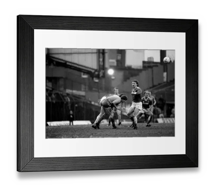 Framed Print : Chelsea 2 v. Leicester 2. Division One Football February 1986 LF18-04-004 Framed Print : Chelsea 2 v. Leicester 2. Division One Football February 1986 LF18-04-004