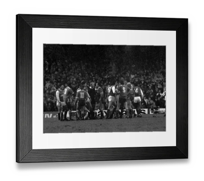 Framed Print : Arsenal 2 v. Luton 1. Division One Football. February 1986 LF18-03-050 Framed Print : Arsenal 2 v. Luton 1. Division One Football. February 1986 LF18-03-050