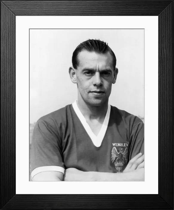 Framed Print : Manchester United footballer Colin Webster 1958