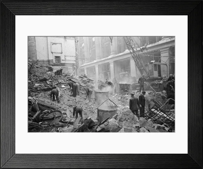 Framed Print : Air Raid Damage, Southern England, 20th December 1944 Framed Print : Air Raid Damage, Southern England, 20th December 1944