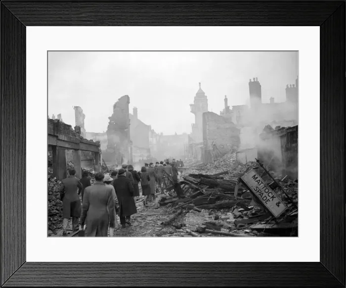 Framed Print : Bomb damage at Coventry Framed Print : Bomb damage at Coventry