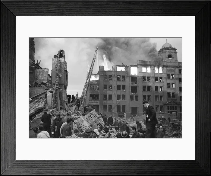 Framed Print : V1 (Robotplane) damage at Montford Place, Kennington Lane, Kennington Framed Print : V1 (Robotplane) damage at Montford Place, Kennington Lane, Kennington
