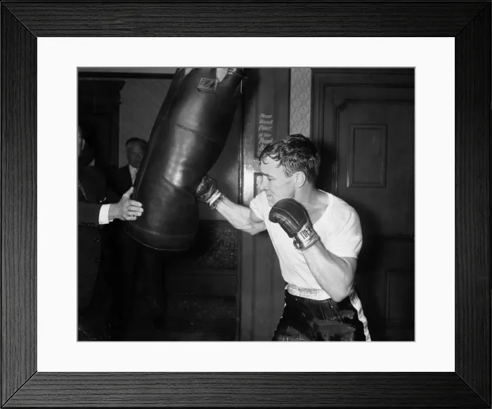 Framed Print : British lightweight boxer Dave Charnley training at Thomas A Framed Print : British lightweight boxer Dave Charnley training at Thomas A