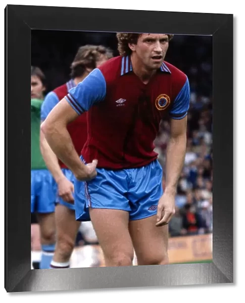 Ken Swain - September 1980 Football Player of Aston Villa - in action