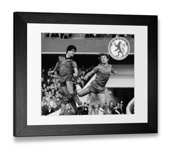 Framed Print : English League Diviison Two match at Stamford Bridge. Chelsea v Fulham