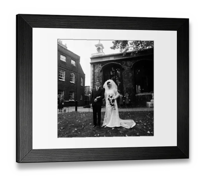 Framed Print : Wedding Day of secretary Jennifer Mary Jones & motor mechanic James Baker at the Tower of Framed Print : Wedding Day of secretary Jennifer Mary Jones & motor mechanic James Baker at the Tower of