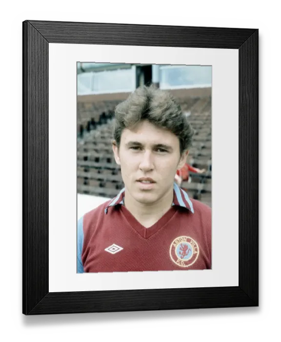 Framed Print : Aston Villa Football 1978 Gary Williams August 1978 1970s