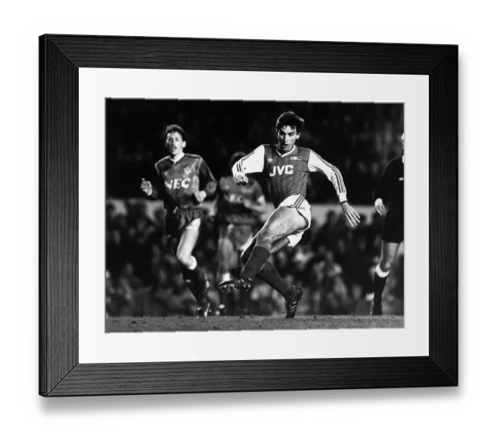 Framed Print : Alan Smith Arsenal v Everton Football February 1988 Alan Smith crashed home Framed Print : Alan Smith Arsenal v Everton Football February 1988 Alan Smith crashed home