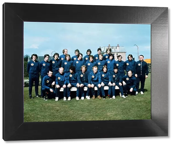 Scottish Football team photo 1974. May 1974. l-r centre front row: Denis Law
