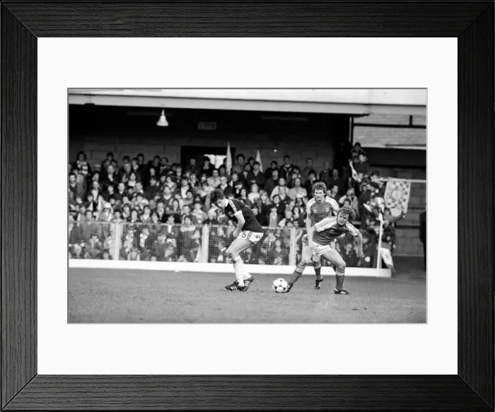 Framed Print : Home Internationals 1980  /  81 Season Scotland v. Wales. The final score was a two nil