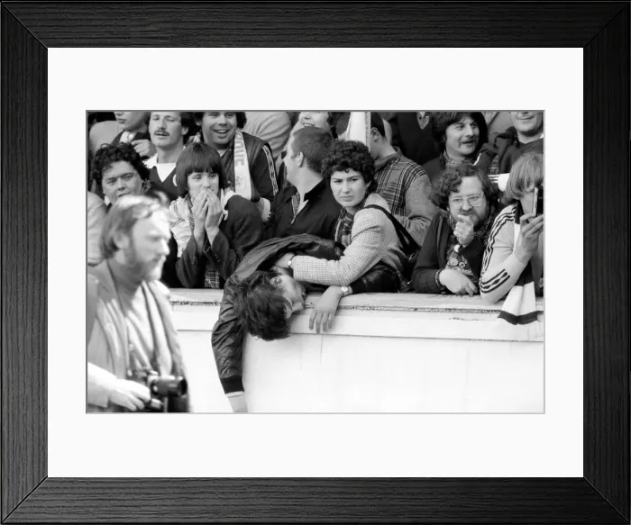 Framed Print : Home Internationals 1980 / 81 Season Scotland v. Wales. The final score was a two nil Framed Print : Home Internationals 1980 / 81 Season Scotland v. Wales. The final score was a two nil