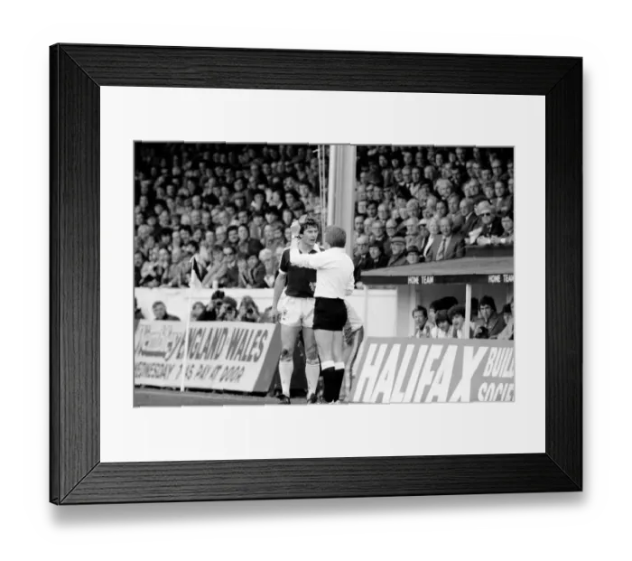 Framed Print : Home Internationals 1980 / 81 Season Scotland v. Wales. The final score was a two nil Framed Print : Home Internationals 1980 / 81 Season Scotland v. Wales. The final score was a two nil