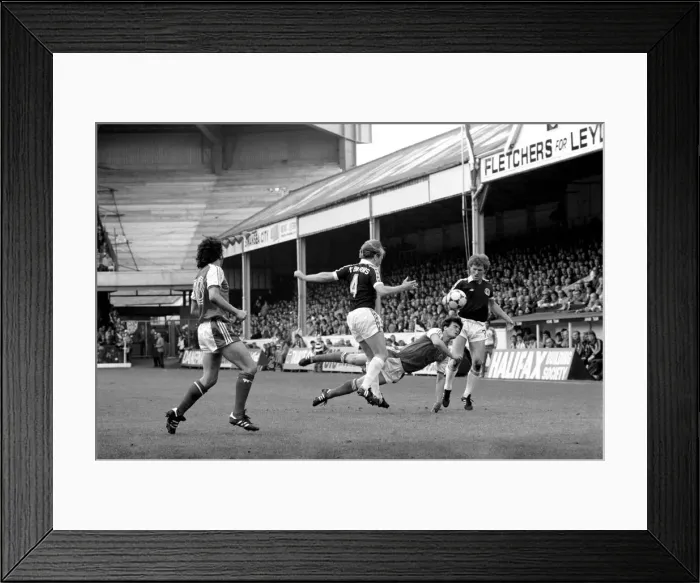 Framed Print : Home Internationals 1980 / 81 Season Scotland v. Wales. The final score was a two nil Framed Print : Home Internationals 1980 / 81 Season Scotland v. Wales. The final score was a two nil