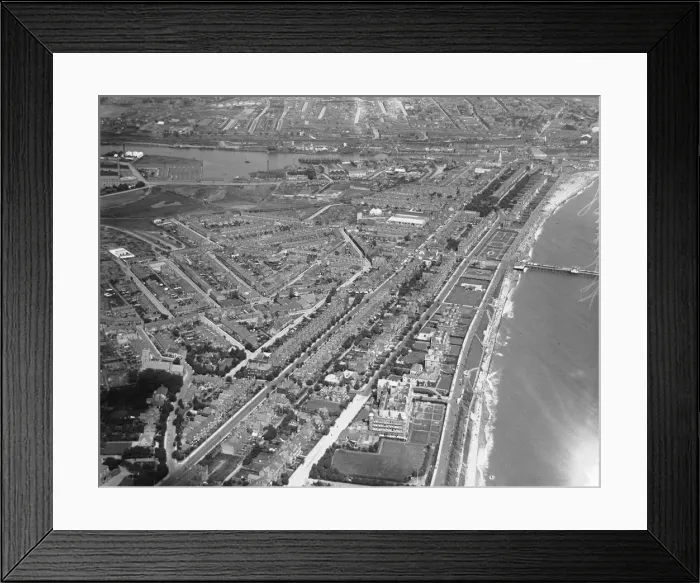 Framed Print : Aerial view of Lowestoft. Circa 1926 Local Caption These are rough scans