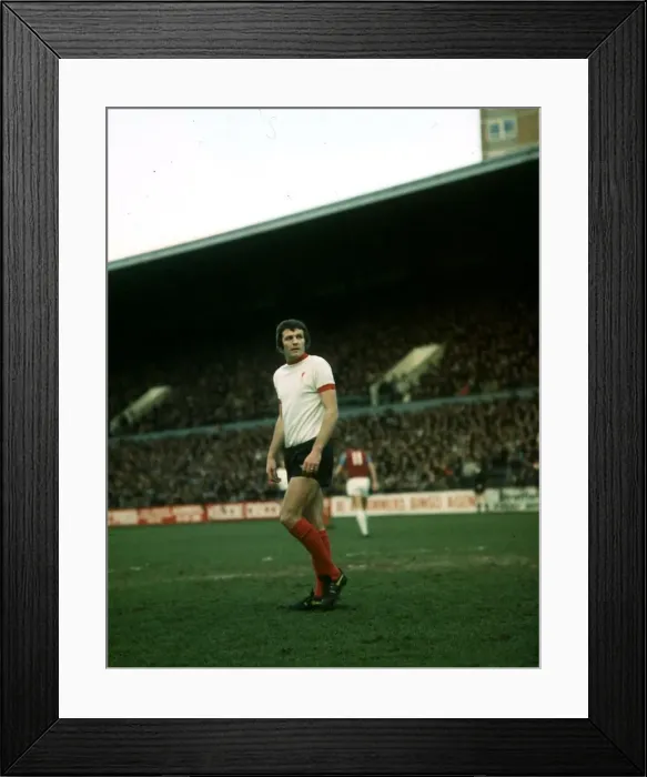 Framed Print : John Toshack of Liverpool in action during the League Division one match against West Ham Framed Print : John Toshack of Liverpool in action during the League Division one match against West Ham