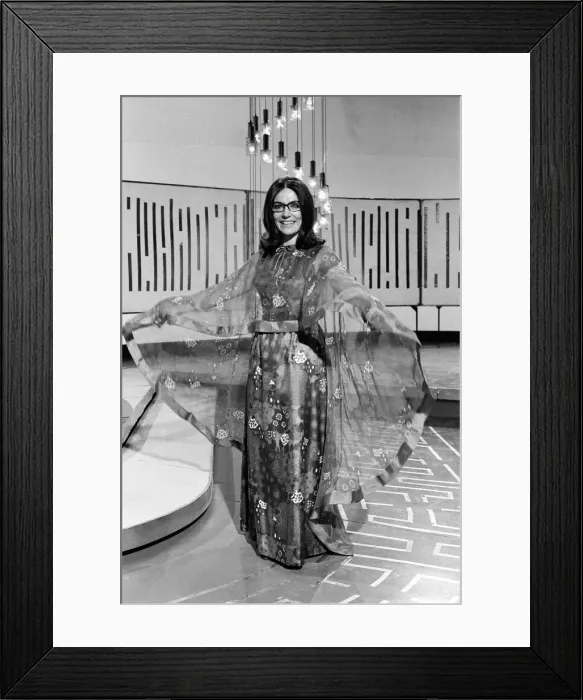 Framed Print : Nana Mouskouri, International Singing Star, in rehearsals for her very own 6 part TV